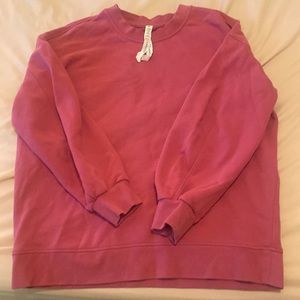 Lululemon Perfectly Oversized Crew - Pink Lychee -Size 4-